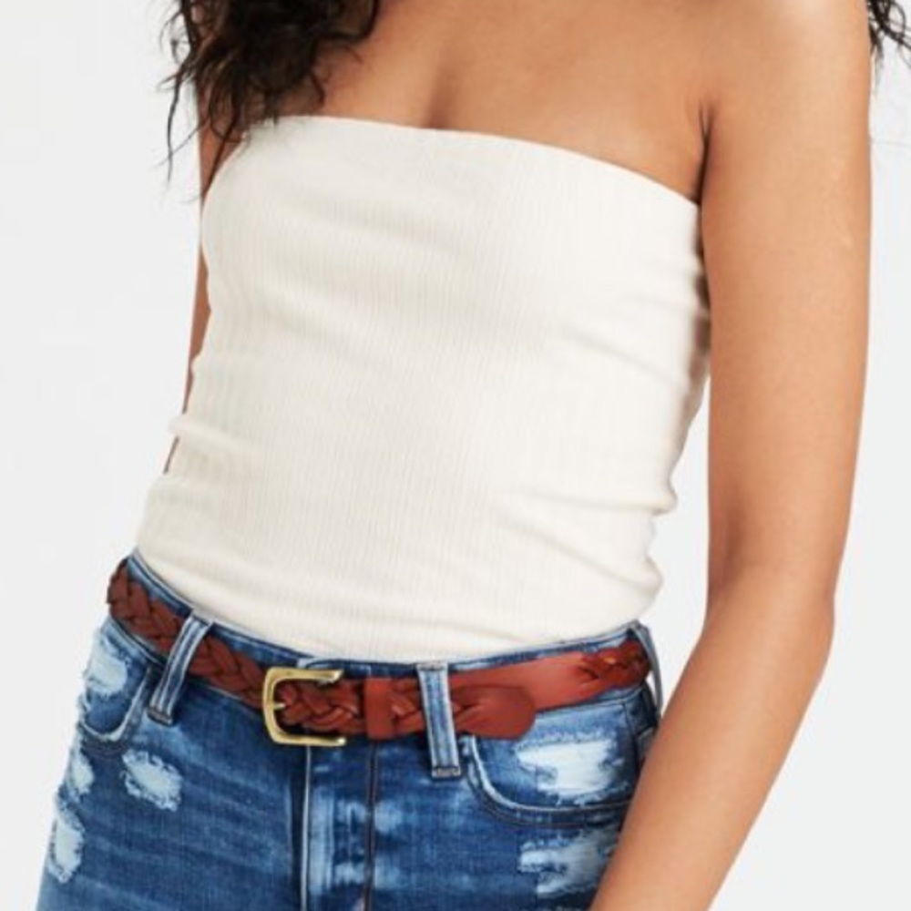 American Eagle tube top cream